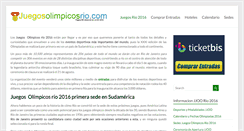 Desktop Screenshot of juegosolimpicosrio.com